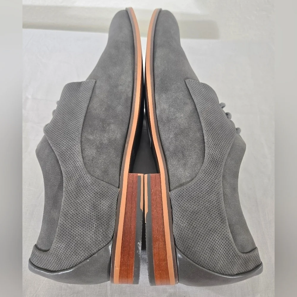 *NWOT* Madden Men's Gray Lace-Up Oxford Shoes Office Work Event Casual, size 9M